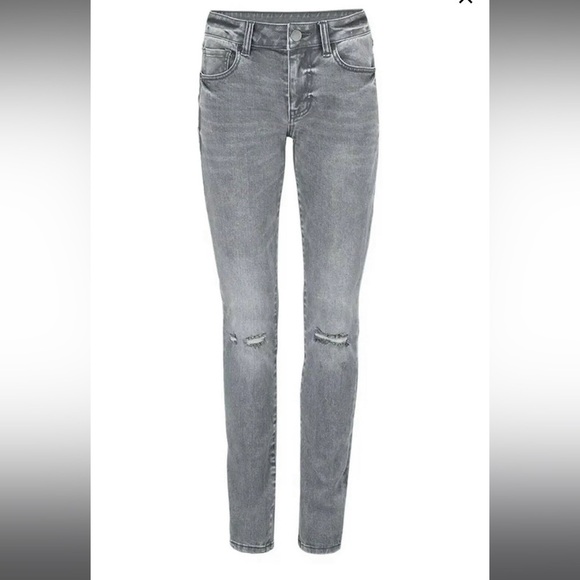 Cabi 4 High Skinny Jeans Gray and Distressed - Picture 2 of 13